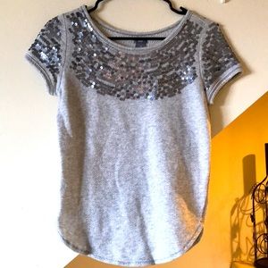 Sequin sweater top